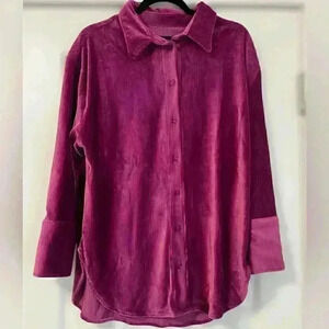 Hunter & Brown Velvet Collared Button Down